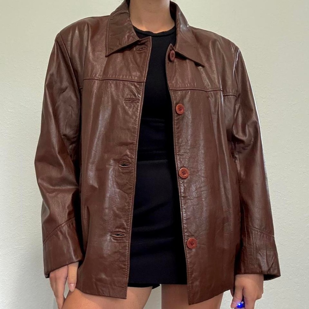 Late 90s Zorro Patagonico Brown Genuine Leather Jacket